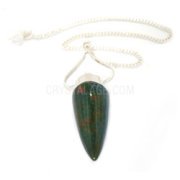 Bloodstone Double Stone Pendulum