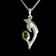 Peridot & Silver Pendant