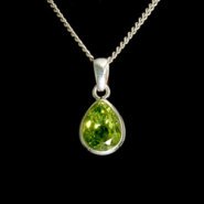 Peridot & Silver Pendant